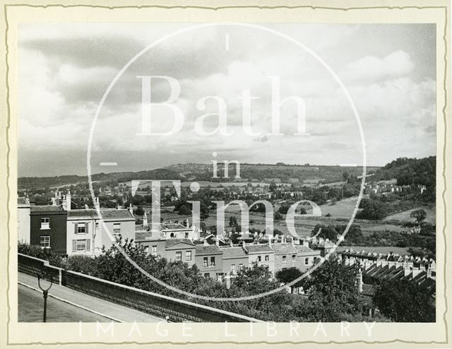 View from Camden Road near Frankley Buildings, Bath c.1930