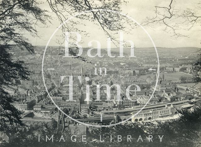 View from Beechen Cliff, Bath 1897-1898