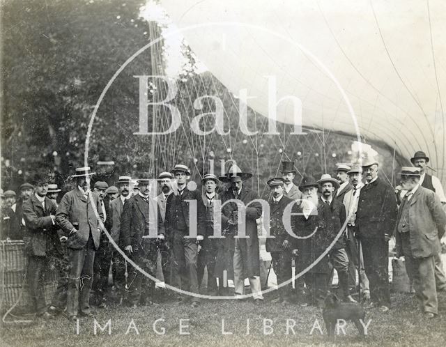 Balloon ascent at Sydney Gardens, Bath 1902