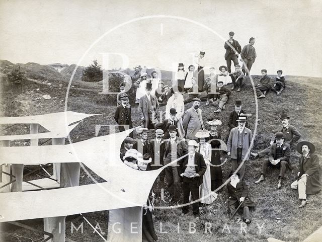 Experimental flight on Lansdown, Bath 1902