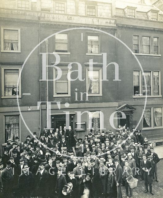 Sir Robert Ball unveiling a memorial tablet to Sir William Herschel, 19, New King Street, Bath 1899