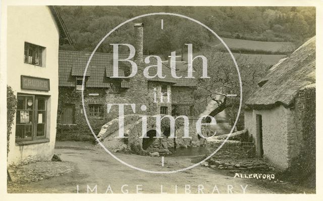 The Packhorse Bridge at Allerford, Somerset c.1912