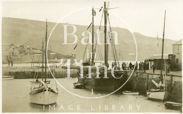 Quayside scene, Lyme Regis, Dorset c.1930