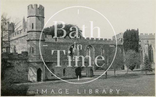 The Bishop's Palace ruins, Wells, Somerset c.1930