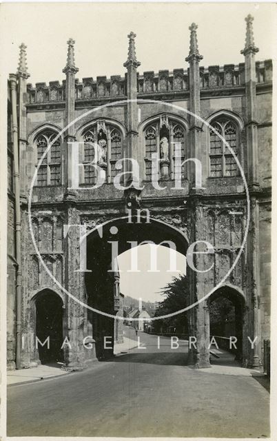 Gateway to Cathedral, Wells, Somerset c.1930