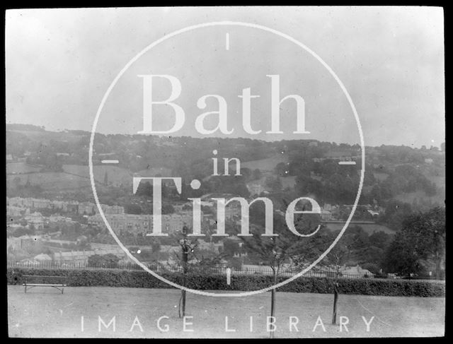 View of Widcombe Crescent from Alexandra Park, Bath c.1905