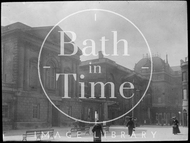 Pump Room and the Grand Pump Room Hotel from Abbey Church Yard, Bath c.1905