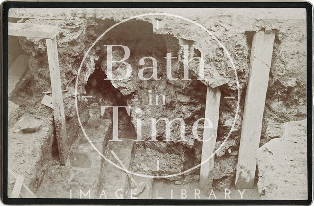 Roman Baths excavations, Bath c.1888