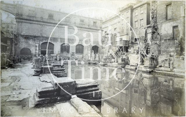 Roman Baths excavations, Bath c.1890