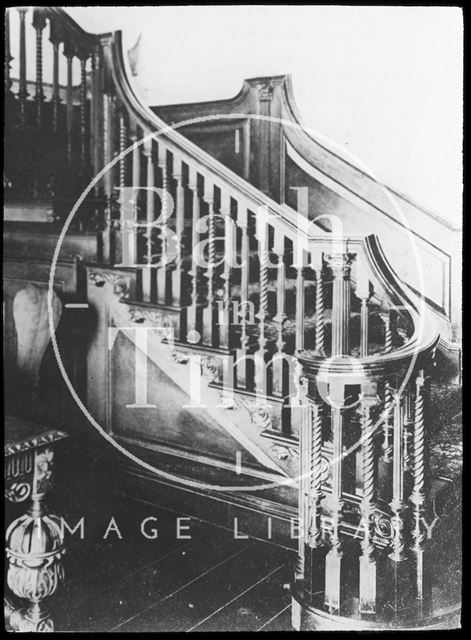 Staircase, 15, Queen Square, Bath c.1903