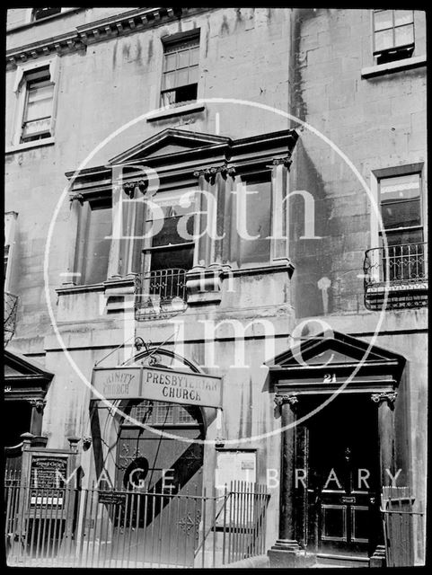 Trinity Presbyterian Church, 20, Brock Street, Bath c.1905