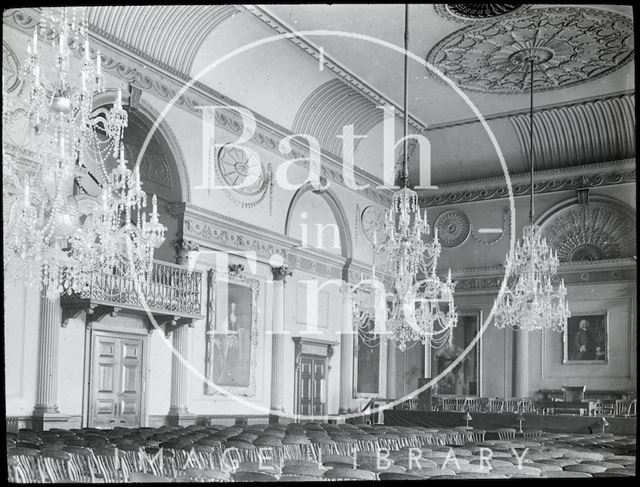 Interior of the Banqueting Hall, in the Guildhall, Bath c.1905