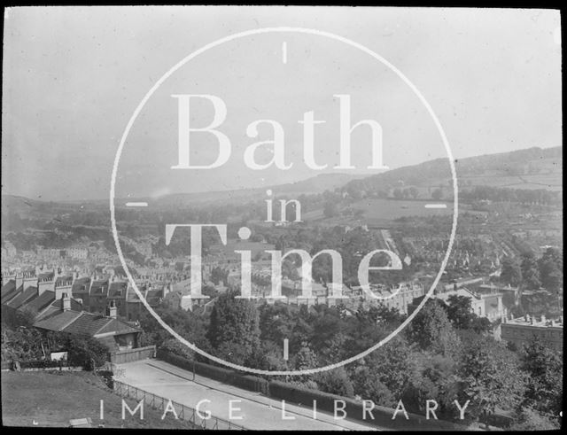 View of Bath with Upper Hedgemead Road in the foreground, Bath c.1905