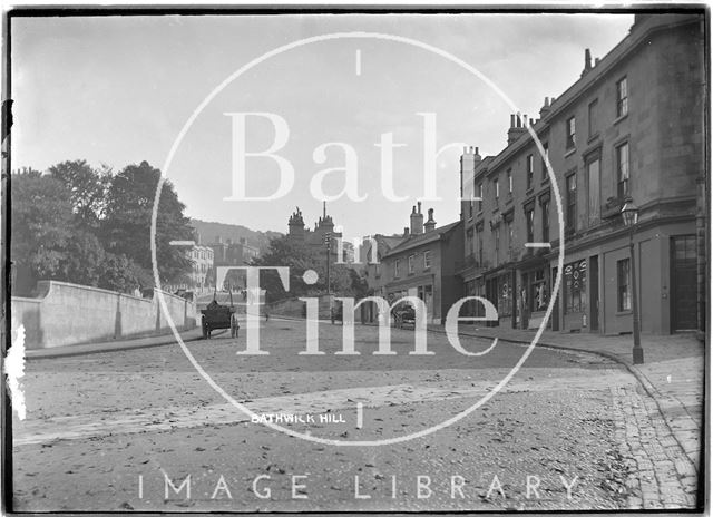 View up Bathwick Hill, Bath c.1915