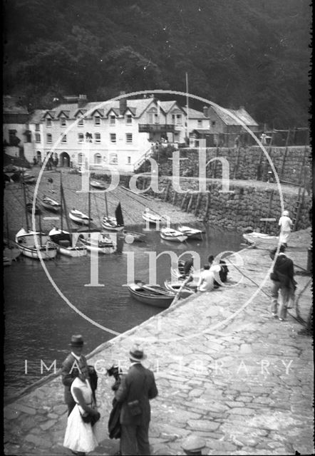 The harbour at Clovelly, Devon c.1930