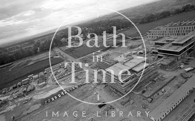 Aerial view of the University of Bath site under development 1965