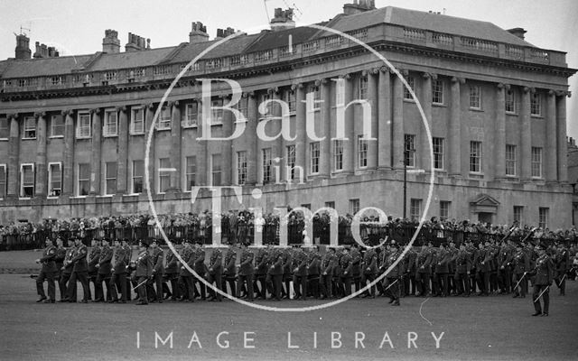 The Queen Mother visiting Bath 1979