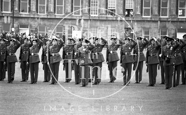 The Queen Mother visiting Bath 1979