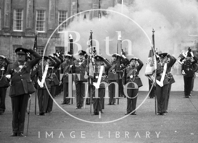 The Queen Mother visiting Bath 1979