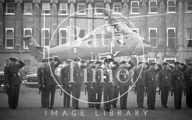 The Queen Mother visiting Bath 1979