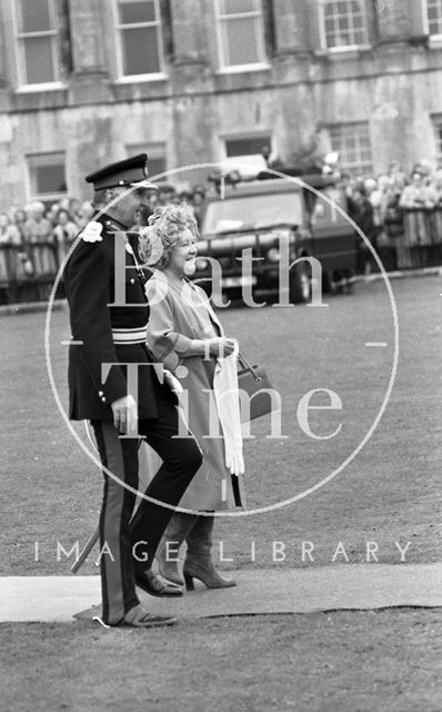 The Queen Mother visiting Bath 1979