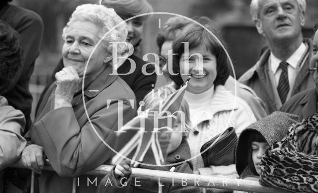 The Queen Mother visiting Bath 1979