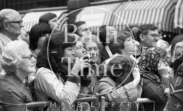 The Queen Mother visiting Bath 1979