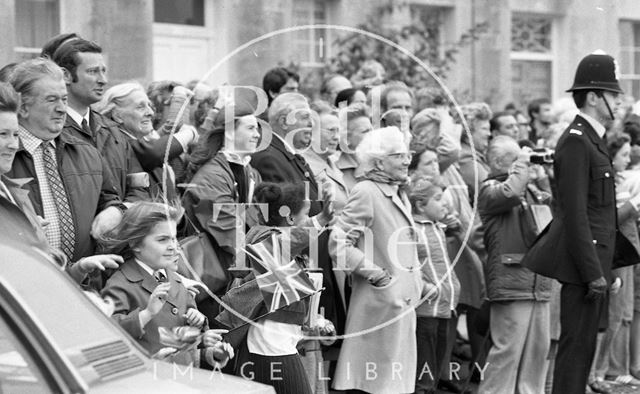 The Queen Mother visiting Bath 1979