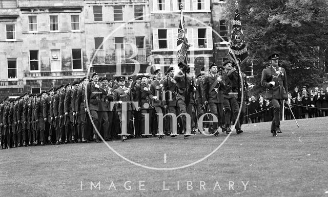 The Queen Mother visiting Bath 1979