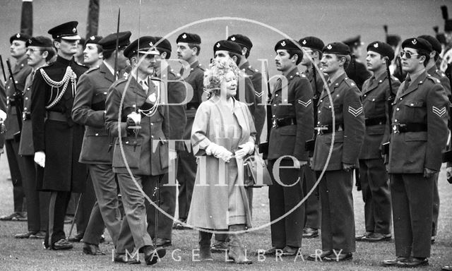 The Queen Mother visiting Bath 1979