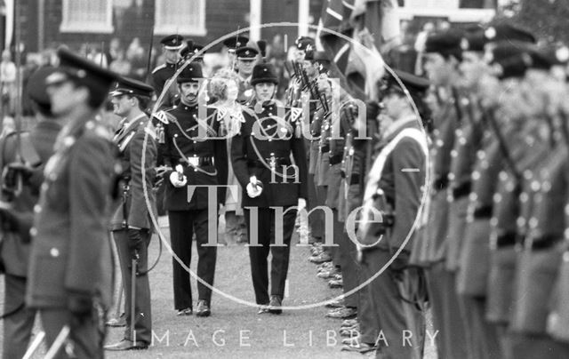 The Queen Mother visiting Bath 1979