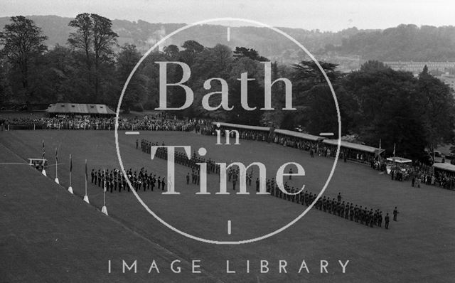 The Queen Mother visiting Bath 1979