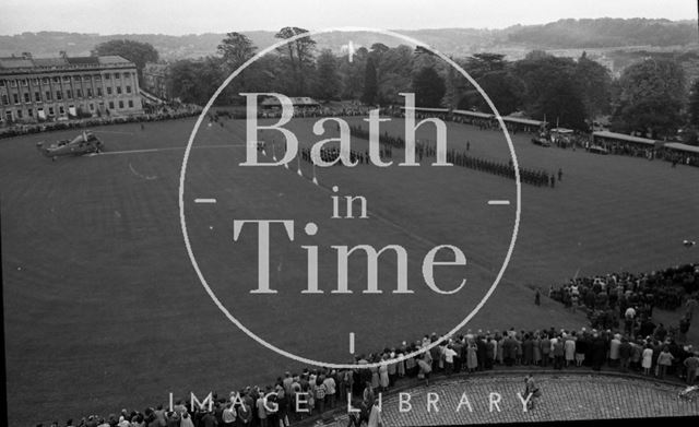 The Queen Mother visiting Bath 1979