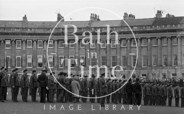 The Queen Mother visiting Bath 1979