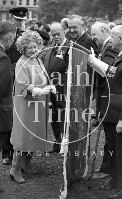 The Queen Mother visiting Bath 1979