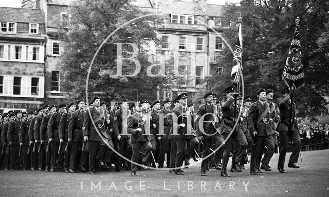 The Queen Mother visiting Bath 1979