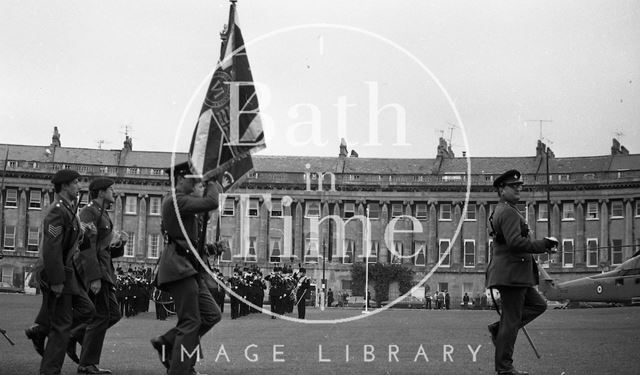 The Queen Mother visiting Bath 1979