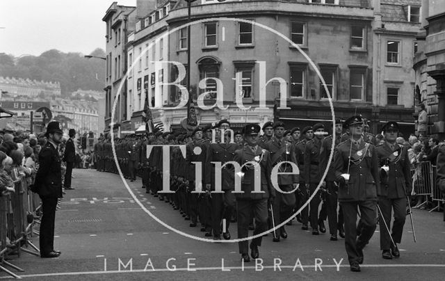 The Queen Mother visiting Bath 1979