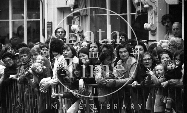 The Queen Mother visiting Bath 1979