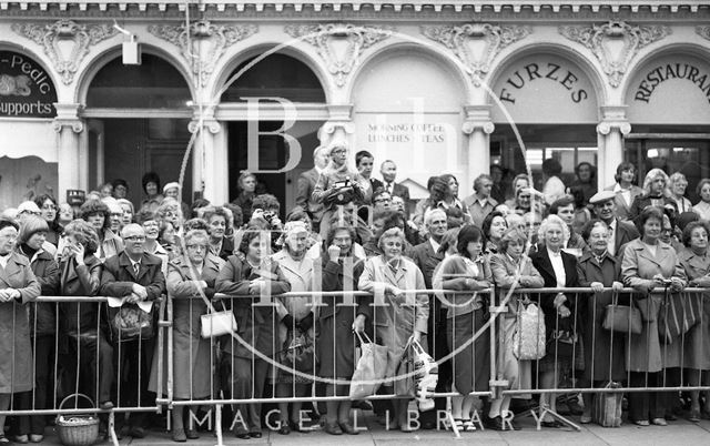 The Queen Mother visiting Bath 1979