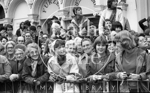 The Queen Mother visiting Bath 1979