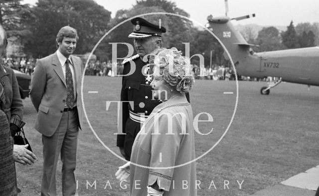 The Queen Mother visiting Bath 1979