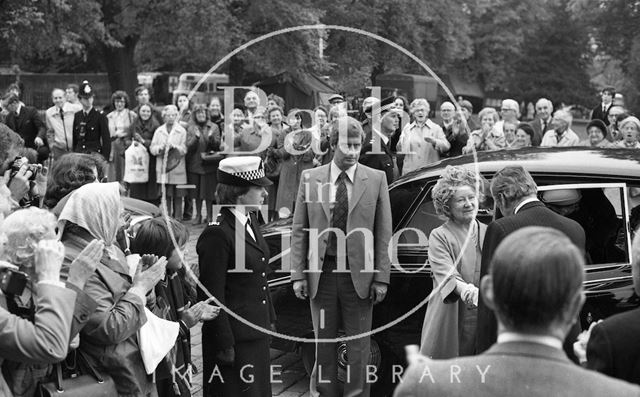 The Queen Mother visiting Bath 1979