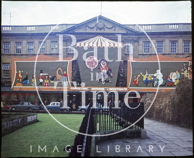 The Co-op Building, Westgate Buildings, decorated for Christmas, Bath c.1970