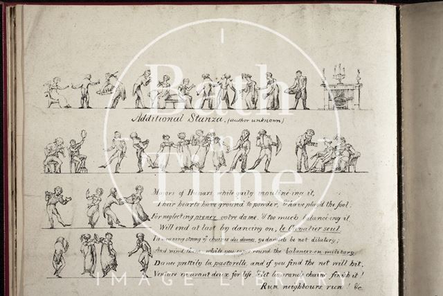 Quadrilling; a favourite song by the Author of Rejected Address. With dancing illustrations 1822