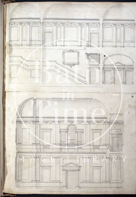 Interior designs thought to be of Prior Park, Bath c.1737