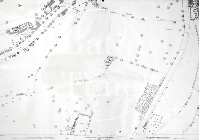 Lyncombe and Widcombe, Bath 1:2500 OS Map 1885