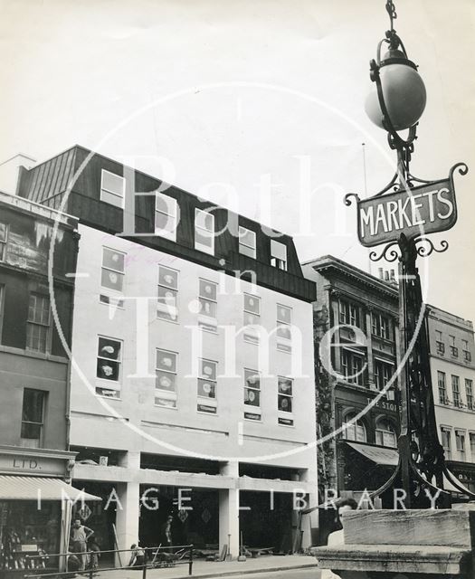 The newly completed first phase of the Harvey Block, Bath c.1964