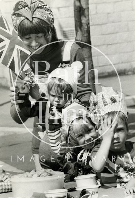 A Silver Jubilee Street Party in King George's Road, Twerton, Bath 1977