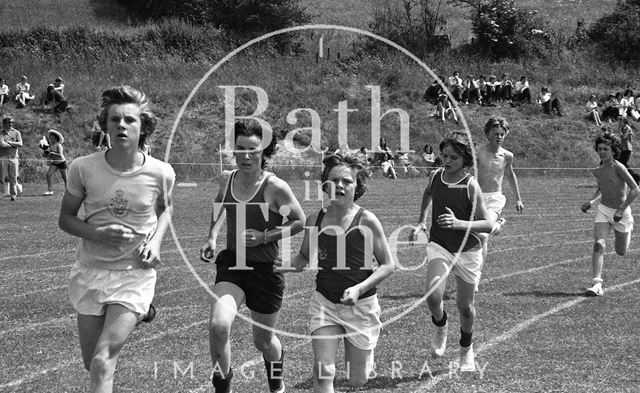 The 800 metres at the Somervale School Sports Day, Midsomer Norton, Somerset 1976